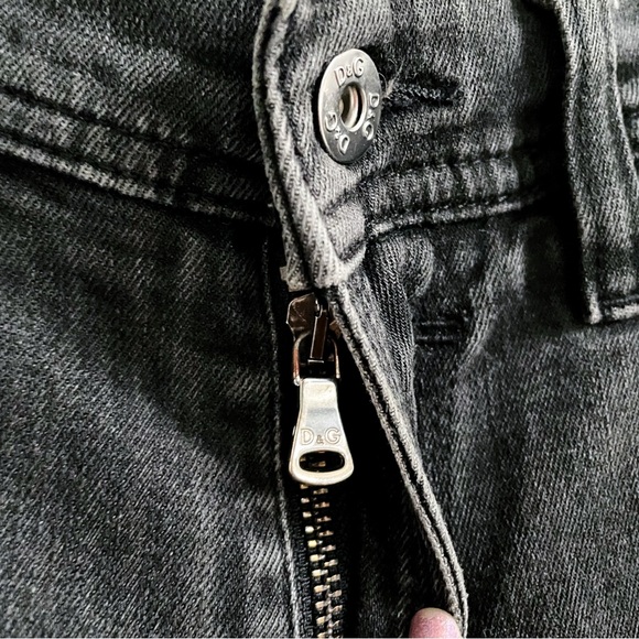 Dolce & Gabbana Audacious Distressed Skinny Jeans - Stone Washed Black, Size 31 - Picture 8 of 16